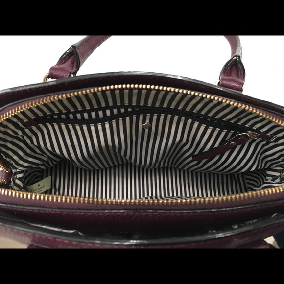 ❤️ Burgundy KATE SPADE Handbag satchel - Picture 5 of 13